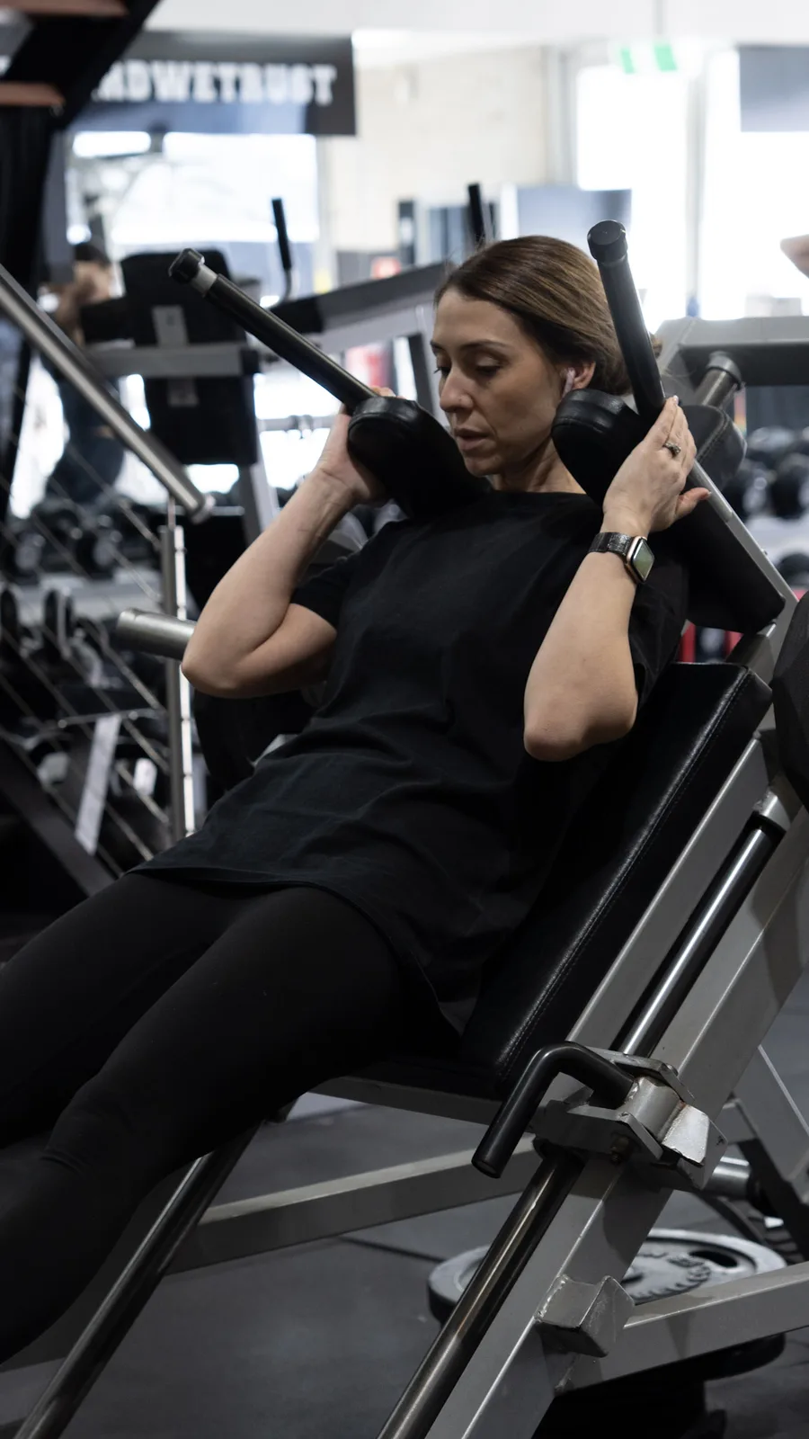 Member training on a machine for body composition and general health