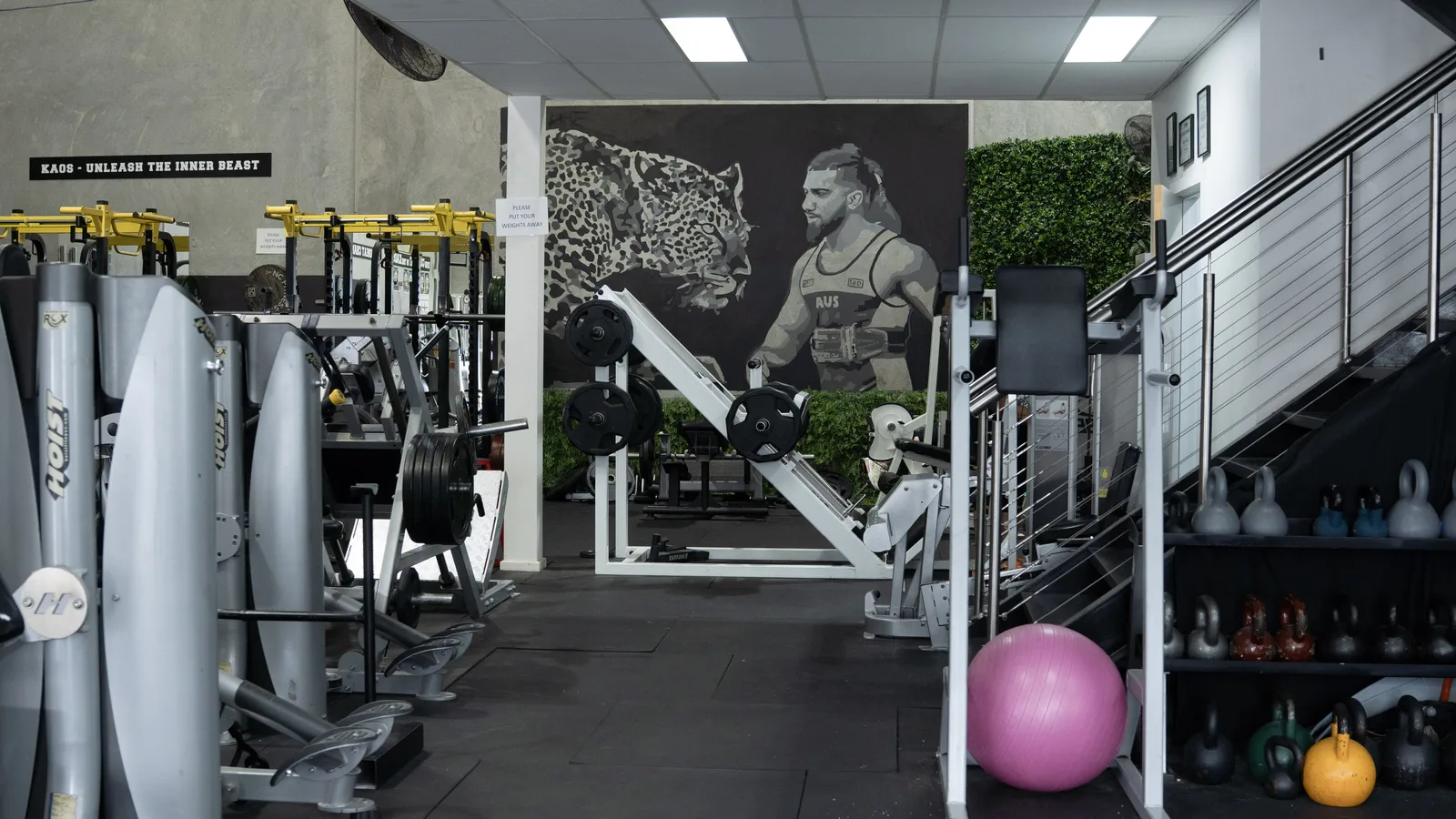 Entrance Inside Kaos Fitness Gym